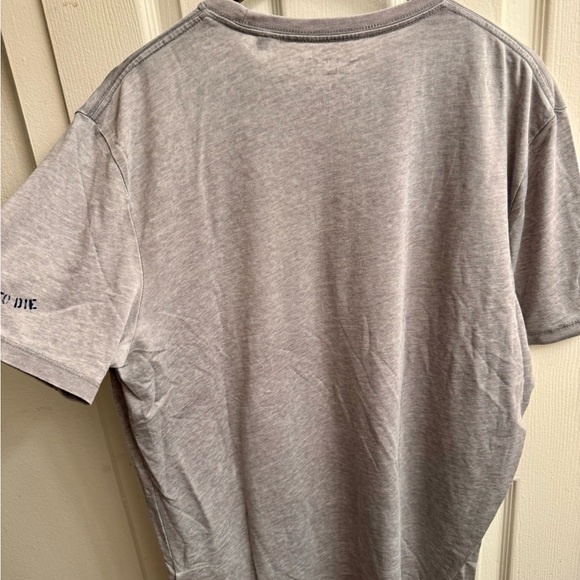 Lucky Brand Venice Burnout Cotton/Poly-Blend Graphic T-Shirt, Gray, XL - Picture 4 of 4